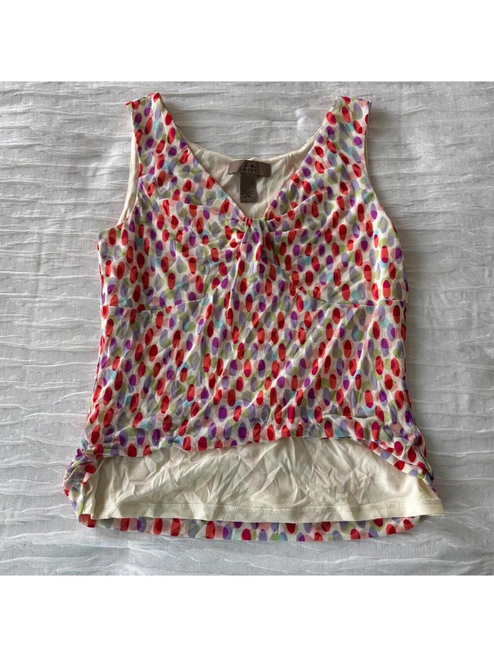 Women's Multi and White Vests-tanks-cami